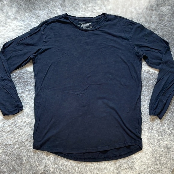 Pull&Bear Dark Blue Comfort Tee - Picture 1 of 6